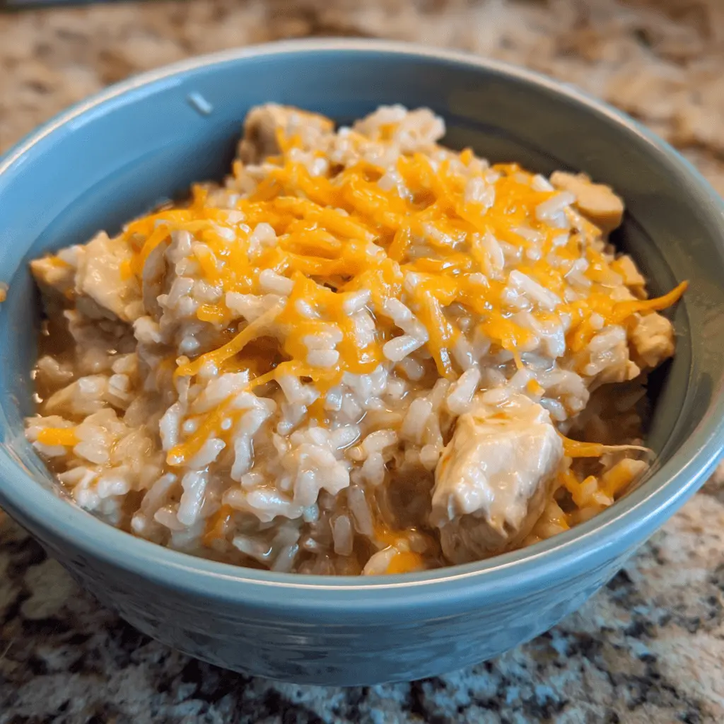 Easy Crockpot Chicken and Rice Recipe