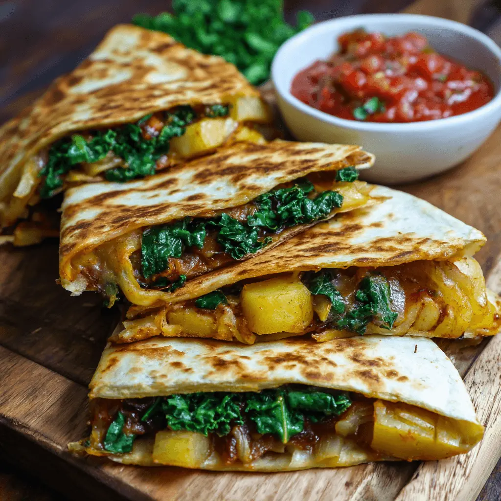 A stack of fluffy pancakes topped with banana slices, almonds, chia seeds, and maple syrup, served with a glass of orange juice.